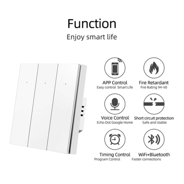 Smartomated 3 Gang Panel Smart Switch - Image 4