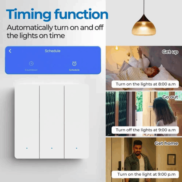 Smartomated 3 Gang Panel Smart Switch - Image 2