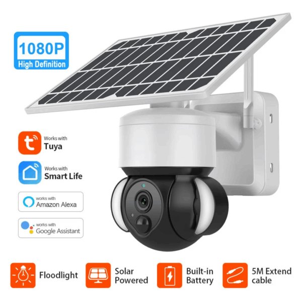 Solar Powered Smart Floodlight Camera - Image 2