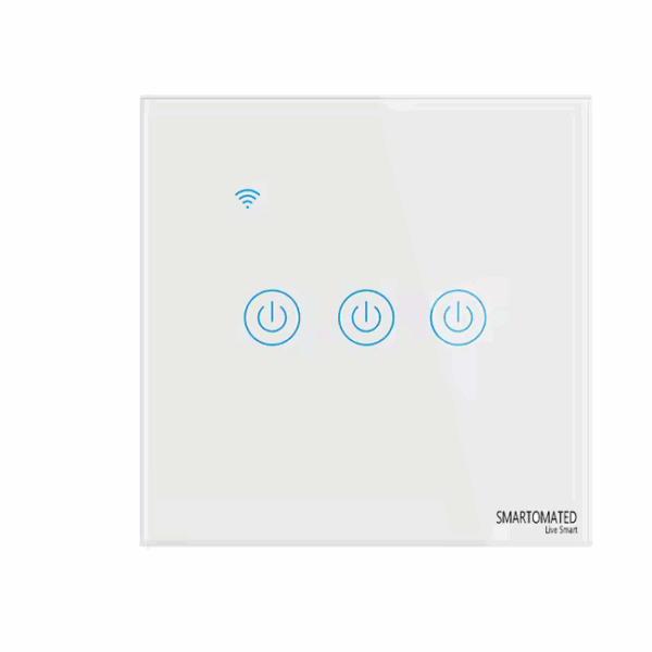 Smartomated 3 Gang Aqua Touch Smart Switch