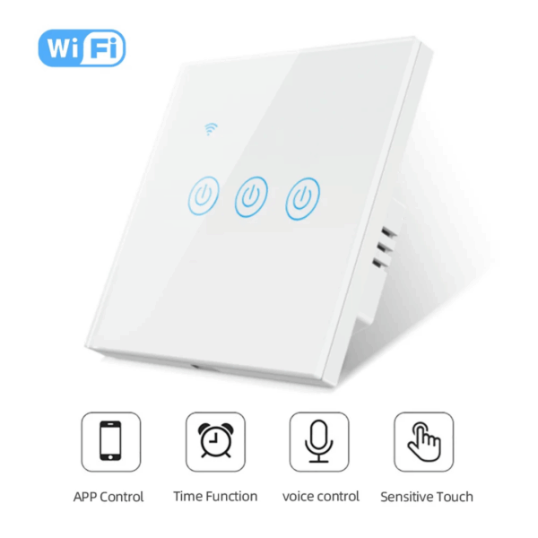 Smartomated 3 Gang Aqua Touch Smart Switch - Image 4