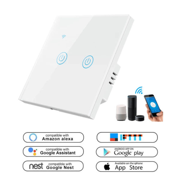 Smartomated 2 Gang Aqua Touch Smart Switch - Image 7