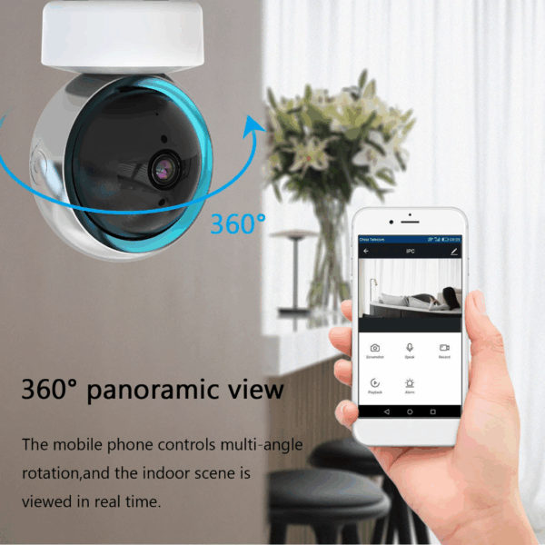 Smart Baby Monitor 360° Panoramic View Camera - Image 4